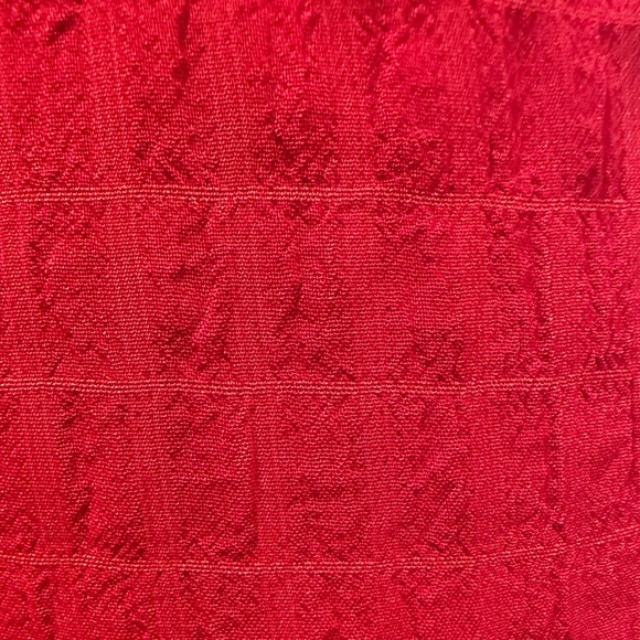 NWT Trixxi Printed Red Ruffled Fit & Flare Dress, Size S, MSRP $59 - Picture 6 of 9